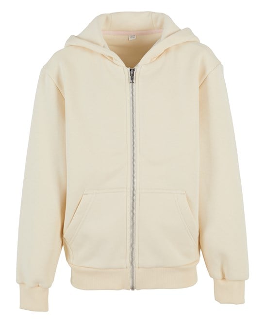 Build Your Brand BY316 Kids Fluffy Zip Hoodie
