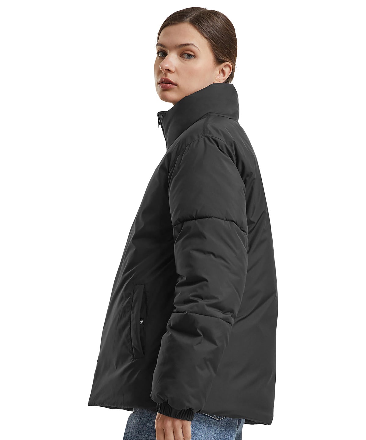 Build Your Brand BY383 Women’s Loose Puffer Jacket