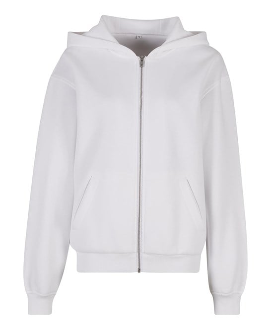 Build Your Brand BY445 Women’s Loose-Fit Zip Hoodie