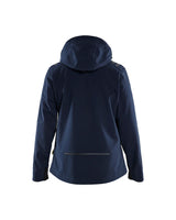 Blaklader Women's Softshell Jacket 4719 #colour_dark-navy-blue-hi-vis-yellow