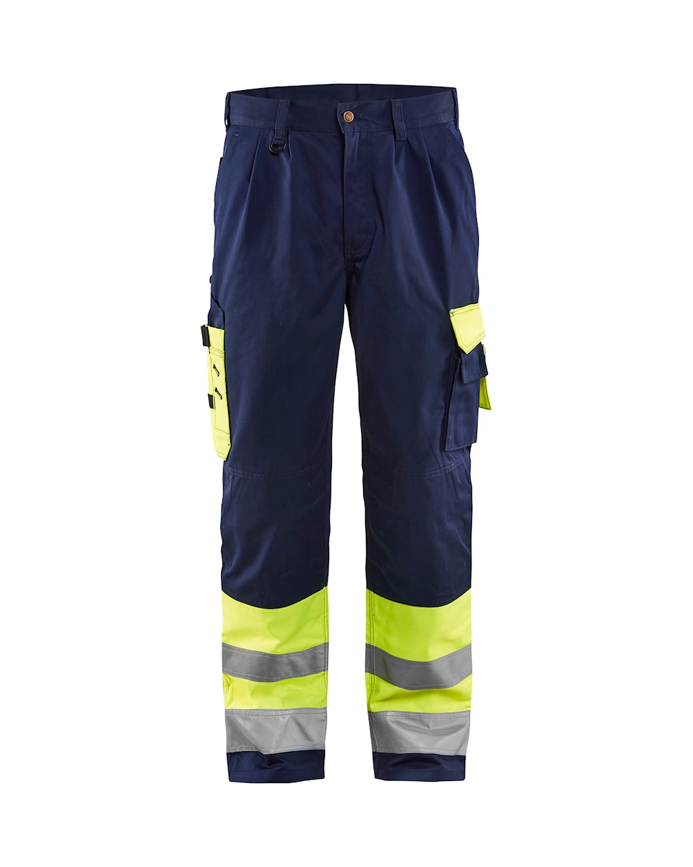 Blaklader Hi-Vis Trousers 1584 - Hi-Vis Yellow/Navy Blue