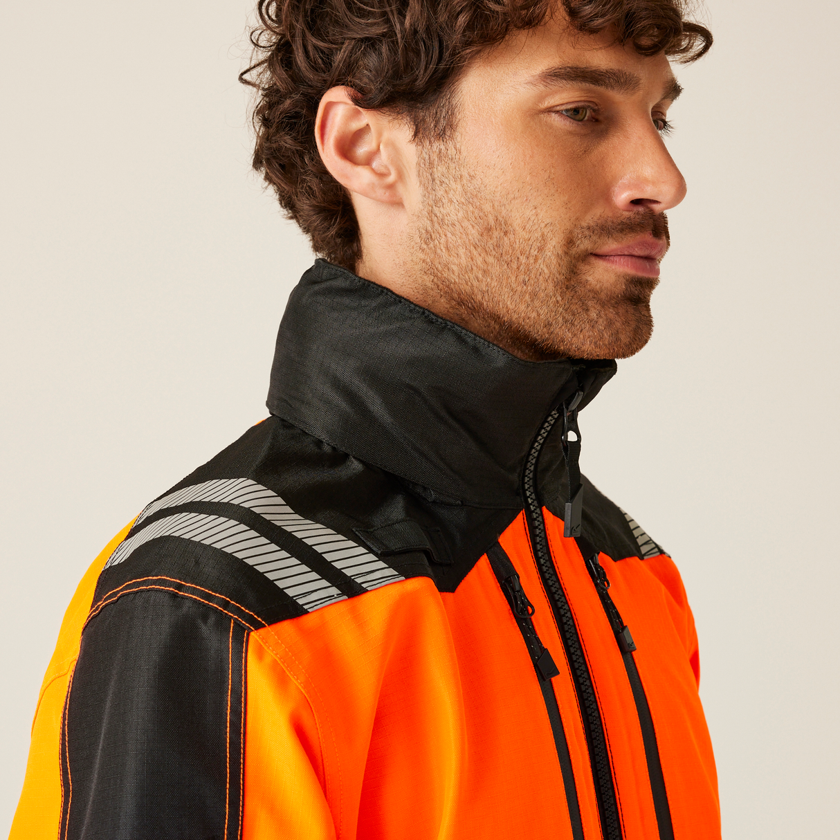 Regatta Professional Mens Hi-VIS X-PRO Waterproof Shell Jacket - Class 2