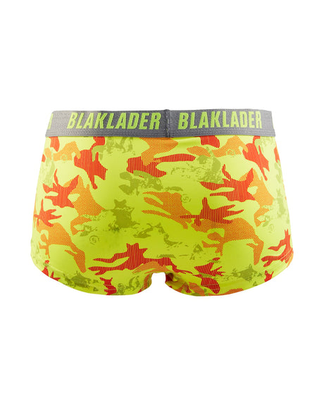 Blaklader Women's Hipsters 2-Pack 7205 #colour_hi-vis-yellow-grey