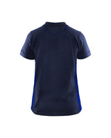 Blaklader Women's Polo Shirt 3390 #colour_navy-blue-cornflower-blue