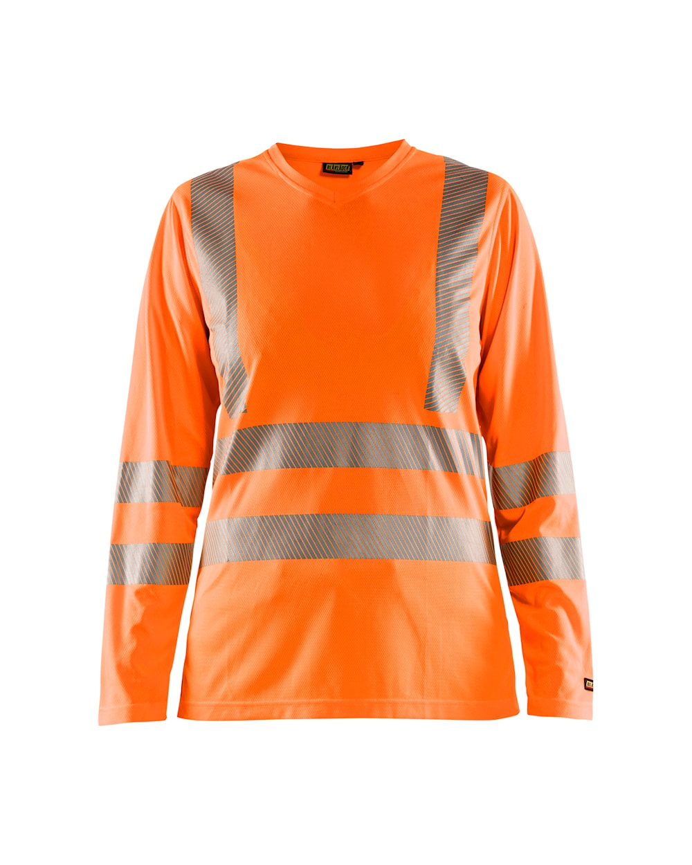 Blaklader Women's Hi-Vis T-Shirt Long Sleeve 3485 #colour_orange