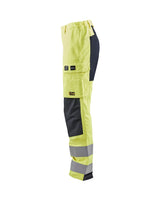 Blaklader Trousers Multinorm Inherent with Stretch Women 7191 #colour_hi-vis-yellow-navy-blue