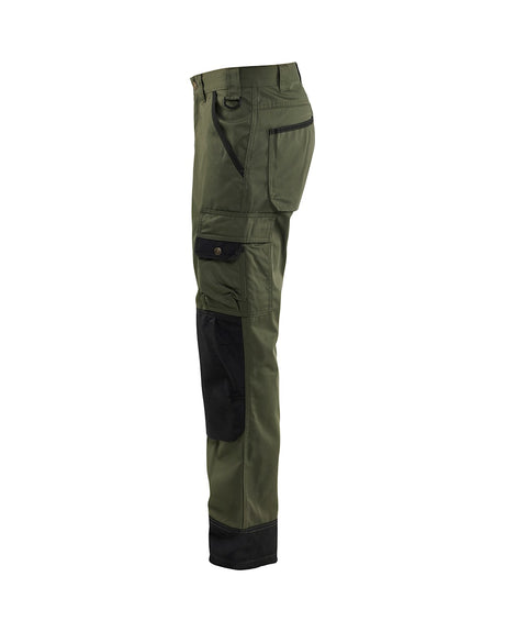 Blaklader Garden Trousers 1454 #colour_green-black