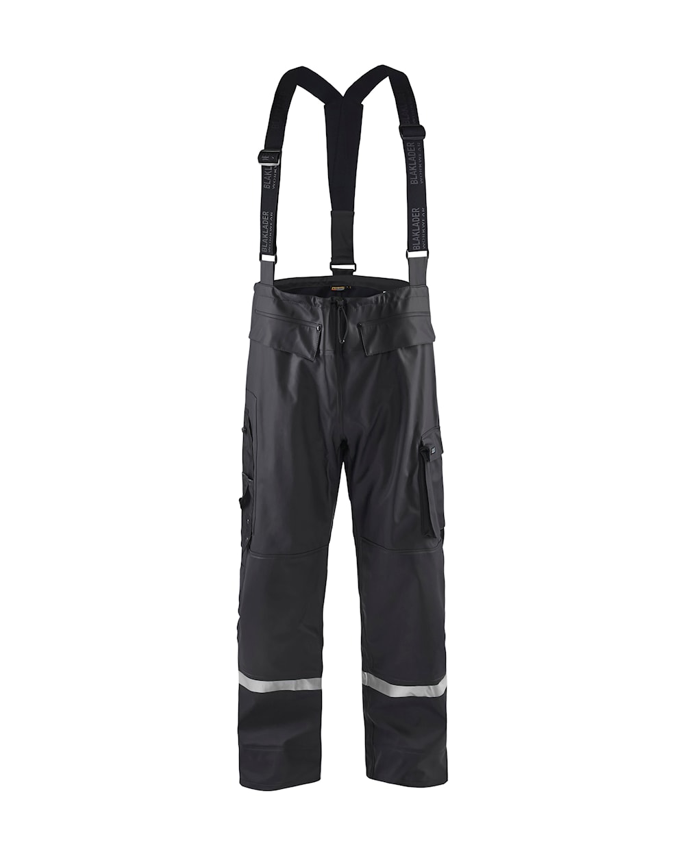 Blaklader Rain Trousers Hi-Vis Level 2 1302 #colour_black