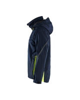 Blaklader Shell Jacket 4790 #colour_dark-navy-blue-hi-vis-yellow