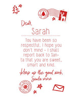 The Christmas Shop Personalisable Kids Letter To Santa Tee