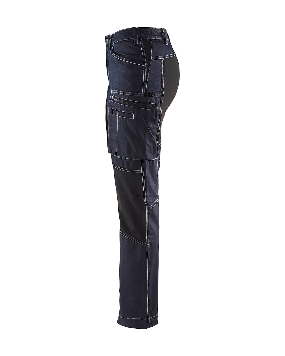 Blaklader Women's Service Trousers Stretch 71591142 #colour_navy-blue-black