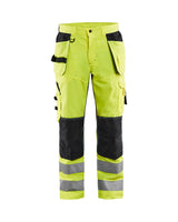 Blaklader Ventilated Hi-Vis Trousers 1565 #colour_hi-vis-yellow-black