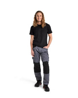 Blaklader Trousers without Nail Pockets 1556 #colour_grey-black