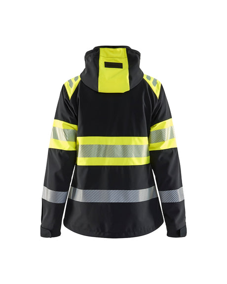 Blaklader Women's Softshell Jacket Hi-Vis 4404 #colour_black-hi-vis-yellow