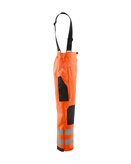 Blaklader Rain Trousers Hi-Vis Level 2 1302 #colour_orange