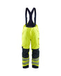 Blaklader Multinorm Winter Bib Overall 1817 #colour_hi-vis-yellow-navy-blue