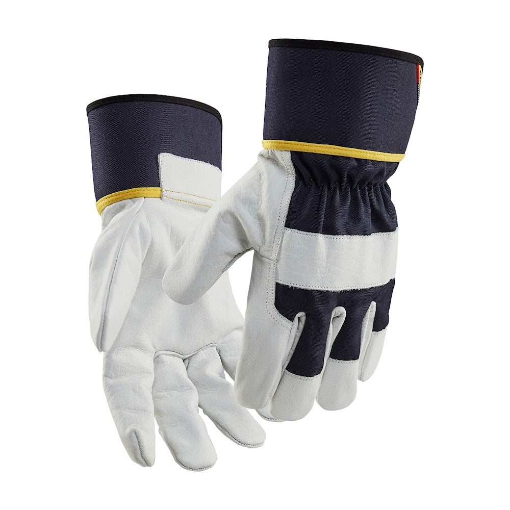 Blaklader Leather Work Gloves 2841 #colour_dark-navy-white