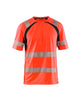 Blaklader Uv Hi-Vis T-Shirt 3397 #colour_red-hi-vis-black