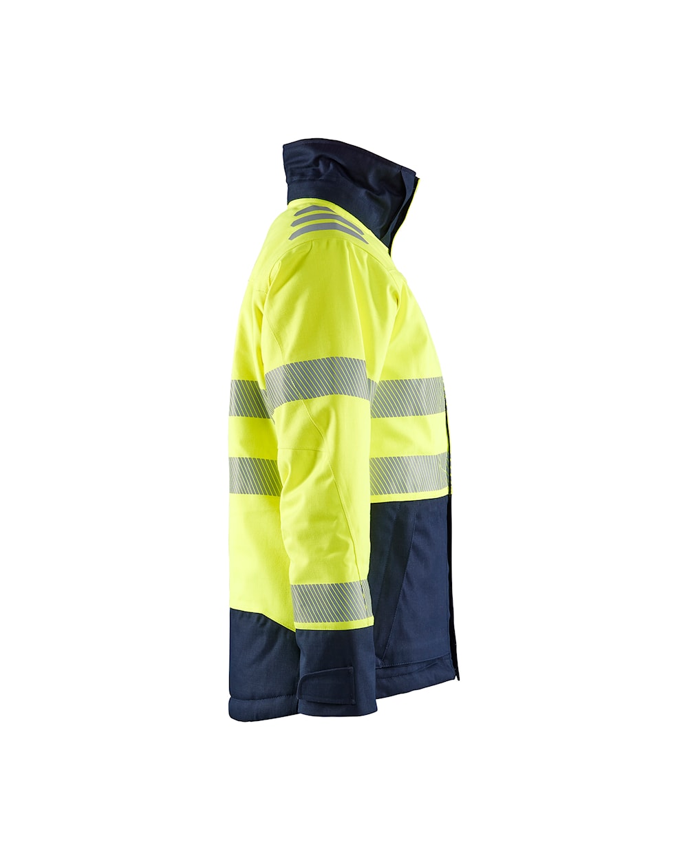 Blaklader Multinorm Winter Jacket Women 4917 #colour_hi-vis-yellow-navy-blue