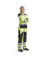 Blaklader Women's Multinorm Inherent Trousers 7189 #colour_hi-vis-yellow-navy-blue