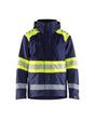 Blaklader Shell Jacket Hi-Vis 4420 #colour_navy-blue-hi-vis-yellow