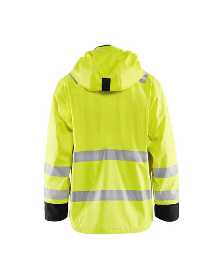 Blaklader Rain Jacket Hi-Vis Level 3 4327 #colour_hi-vis-yellow-black