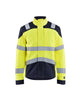 Blaklader Multinorm Inherent Jacket 4089 #colour_hi-vis-yellow-navy-blue