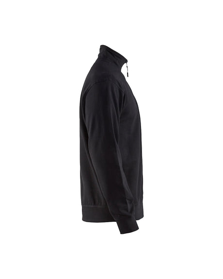 Blaklader Sweatshirt with Half Zip 3369 #colour_black