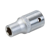 King Dick Socket Sd 1/4" Metric 6Pt