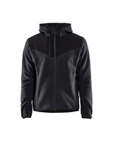 Blaklader Knitted Jacket with Softshell 5940 #colour_dark-grey-black