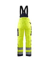 Blaklader Women's Hi-Vis Winter Trousers 7885 #colour_hi-vis-yellow-navy-blue