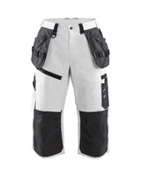 Blaklader X1500 Painters Pirate Trousers 1511 #colour_white-dark-grey