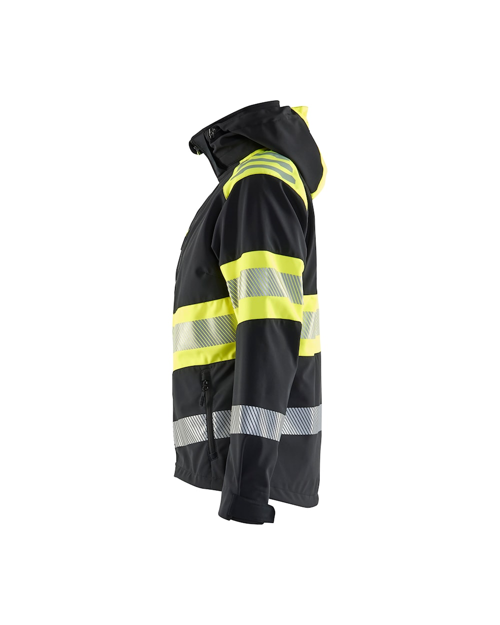 Blaklader Women's Softshell Jacket Hi-Vis 4404 #colour_black-hi-vis-yellow