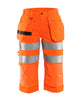 Blaklader Women's Pirate Shorts Hi-Vis 7139 #colour_orange