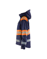 Blaklader Women's Winter Jacket Hi-Vis 4470 #colour_navy-blue-orange