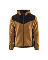 Blaklader Knitted Jacket with Softshell 5940 #colour_honey-gold-black