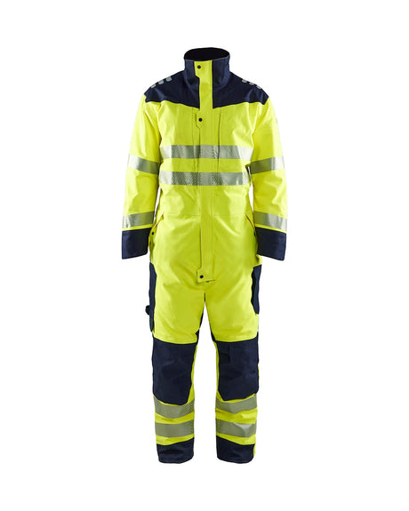 Blaklader Multinorm Winter Overall 6317 #colour_hi-vis-yellow-navy-blue