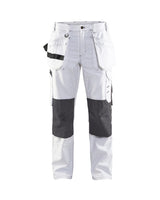 Blaklader Women's Painter Trousers 7131 #colour_white-dark-grey