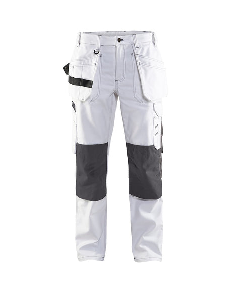 Blaklader Women's Painter Trousers 7131 #colour_white-dark-grey