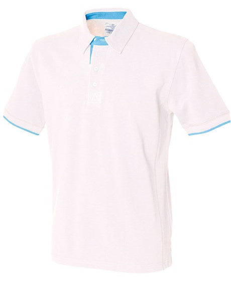 Front Row Contrast Piqué Polo Shirt