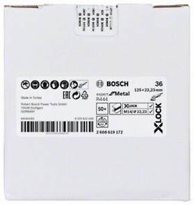 Bosch Professional X-LOCK Fibre Sanding Discs - 125mm G36 R444 Expert for Metal