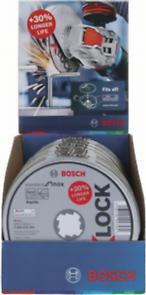 Bosch Professional X-LOCK Standard Inox Straight Cutting Wheel - 10x115x1x22.23mm, WA 60 T BF