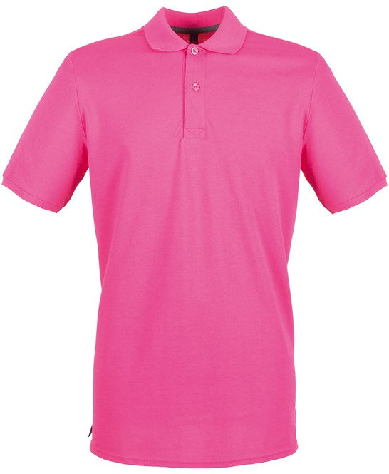 Henbury Micro-Fine Piqué Polo Shirt - Fuchsia