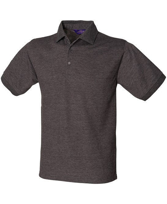 Henbury 65/35 Classic Piqué Polo Shirt - Charcoal