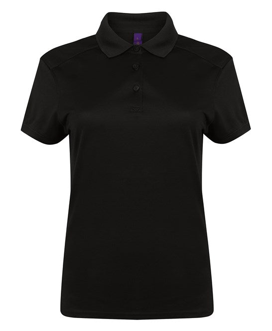 Henbury Women's Stretch Polo Shirt With Wicking Finish (Slim Fit)