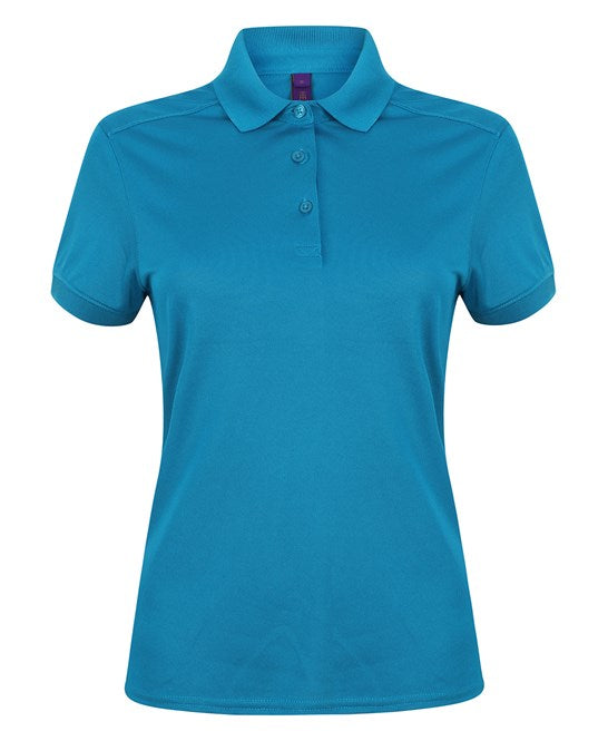 Henbury Women's Stretch Polo Shirt With Wicking Finish (Slim Fit)