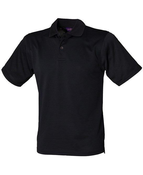 Henbury Coolplus® Polo Shirt - Black*†