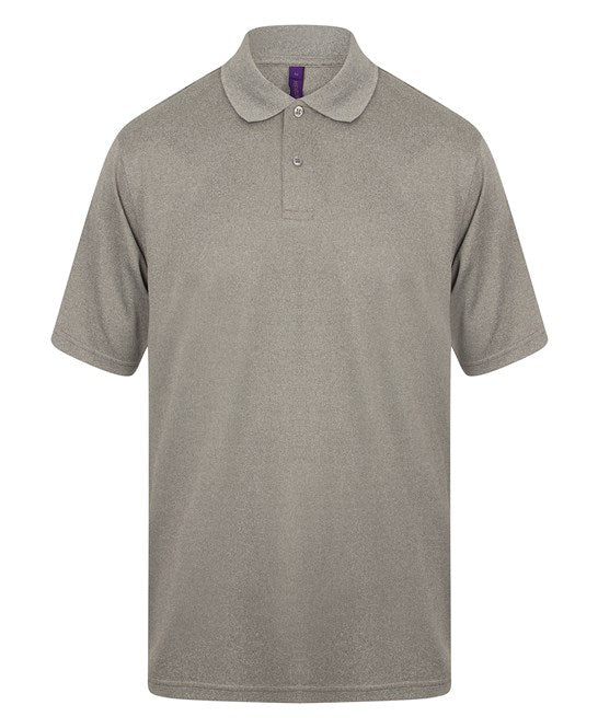 Henbury Coolplus® Polo Shirt - Heather Grey