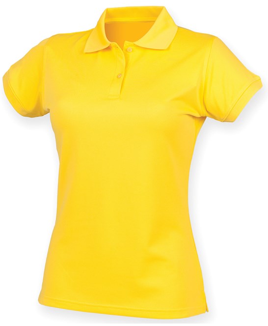 Henbury Women's Coolplus® Polo Shirt - Yellow