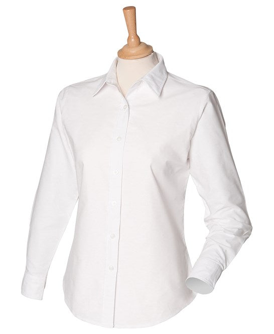 Henbury Women's Classic Long Sleeve Oxford Shirt